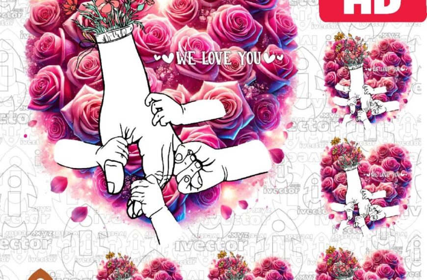 DIA DE LAS MADRES MANOS Y FLORES PNG