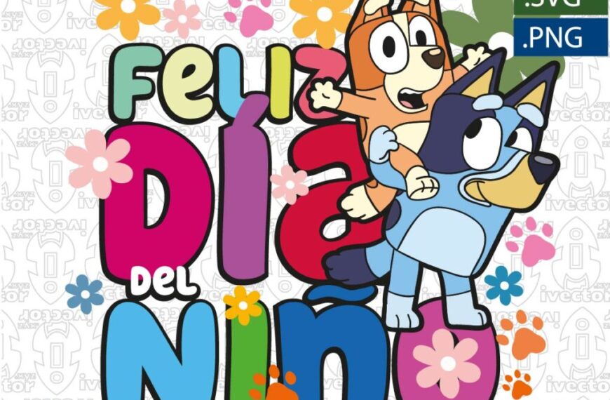 DÍA DEL NIÑO BLUEY EDITABLE