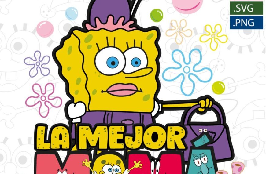 DÍA DEL NIÑO BOB ESPONJA PERSONAJES EPS PDF SVG EDITABLE