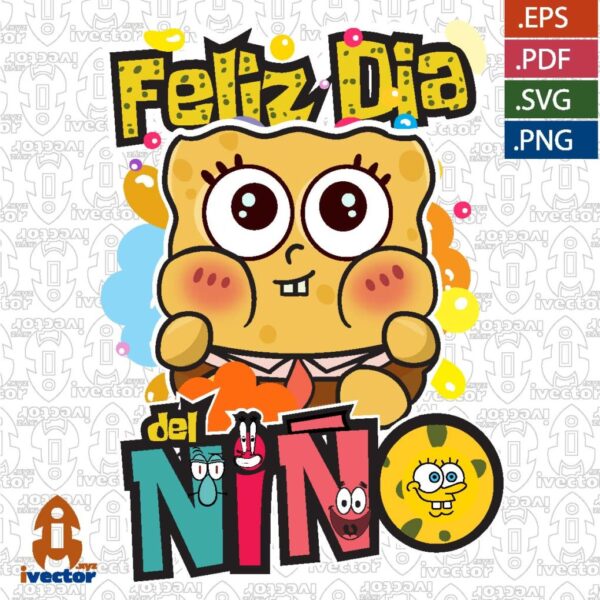 DIA-DEL-NINO-BOB-SPONJA-BEBE_Mesa-de-trabajo-1-600x600 Vectores completamente editables