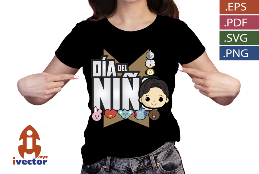 DIA-DEL-NINO-BTS-BLACK-VECTOR-EDITABLE-P3 DIA DEL NIÑO BTS BLACK VECTOR EDITABLE