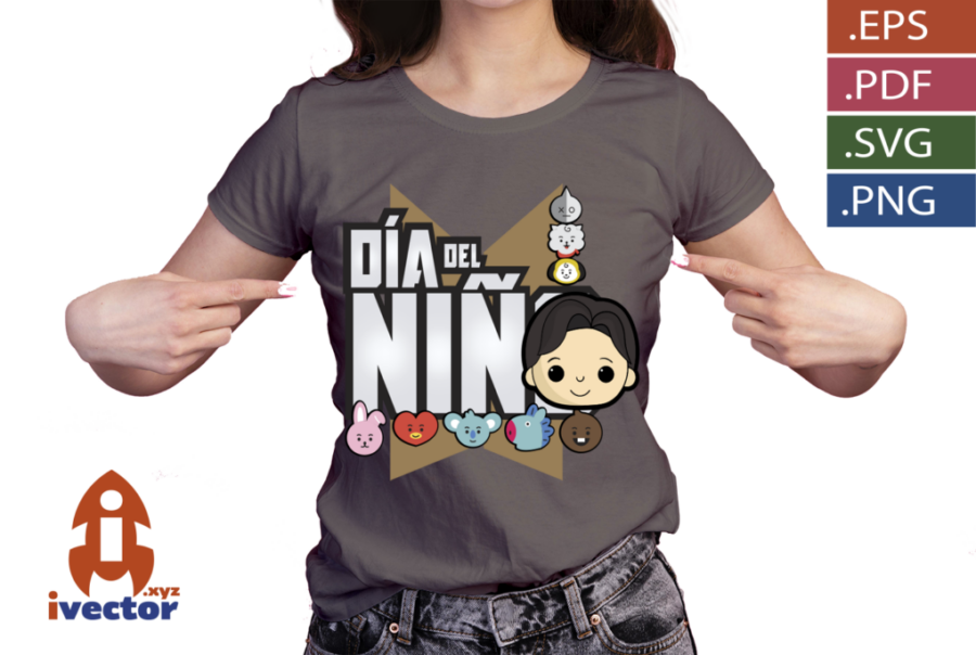 DIA-DEL-NINO-BTS-BLACK-VECTOR-EDITABLE-P4 DIA DEL NIÑO BTS BLACK VECTOR EDITABLE