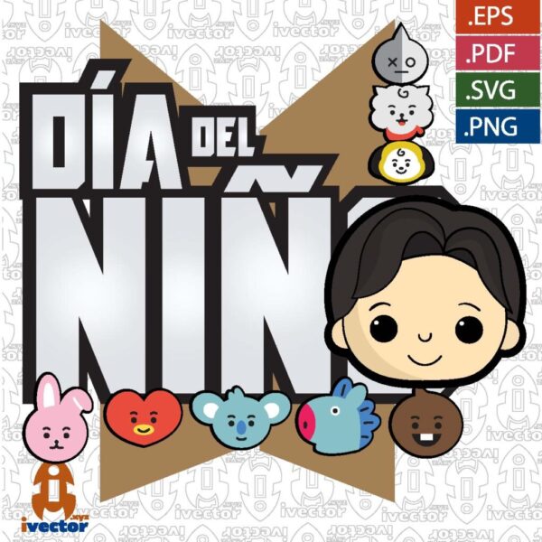 DIA-DEL-NINO-BTS-BLACK-VECTOR-EDITABLE_Mesa-de-trabajo-1-600x600 Ivector - Recursos Ilimitados DTF