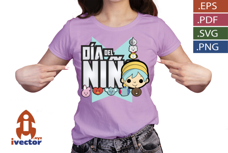 DIA-DEL-NINO-BTS-CELESTE-VECTOR-EDITABLE_P2 DIA DEL NIÑO BTS CELESTE VECTOR EDITABLE