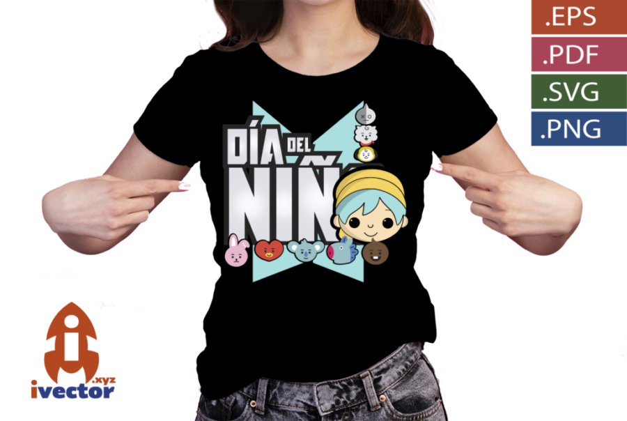 DIA-DEL-NINO-BTS-CELESTE-VECTOR-EDITABLE_P4 DIA DEL NIÑO BTS CELESTE VECTOR EDITABLE