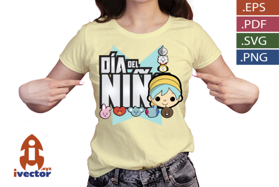 DIA-DEL-NINO-BTS-CELESTE-VECTOR-EDITABLE_P6 DIA DEL NIÑO BTS CELESTE VECTOR EDITABLE