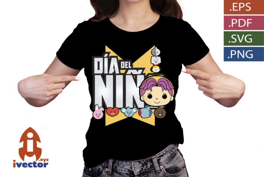 DIA-DEL-NINO-BTS-FUCSIA-VECTOR-EDITABLE_P4 DIA DEL NIÑO BTS FUCSIA VECTOR EDITABLE