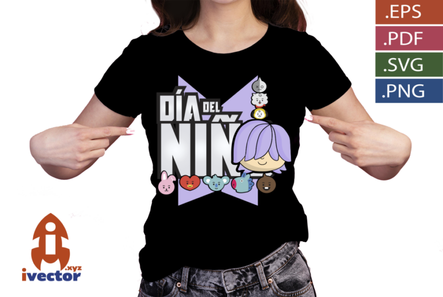 DIA-DEL-NINO-BTS-MORADO-VECTOR-EDITABLE_p4 DIA DEL NIÑO BTS MORADO VECTOR EDITABLE