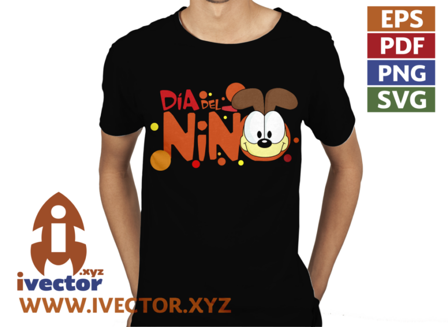 DIA-DEL-NINO-ODIE-GARFIELD-EDITABLE_P2 DIA DEL NIÑO ODIE GARFIELD EDITABLE