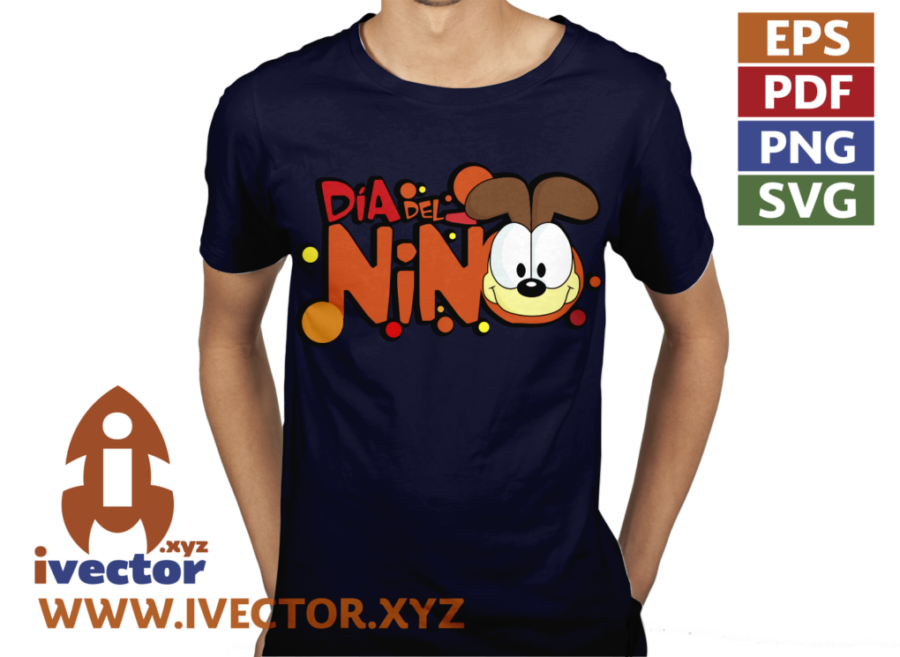 DIA-DEL-NINO-ODIE-GARFIELD-EDITABLE_P3 DIA DEL NIÑO ODIE GARFIELD EDITABLE