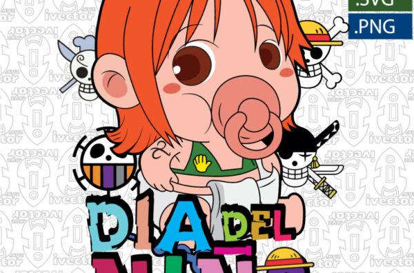 DIA-DEL-NINO-ONE-PIECE-NAMI-BEBE-VECTOR-EDITABLE_Mesa-de-trabajo-1-600x396 Ivector - Recursos Ilimitados DTF