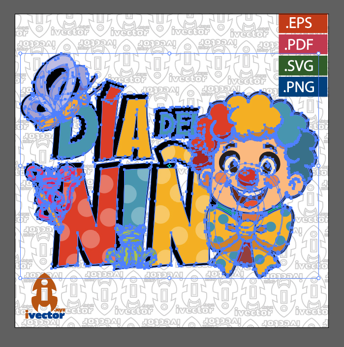 DIA-DEL-NINO-PAYASITO-COLORIDO_P1 DIA DEL NIÑO PAYASITO COLORIDO