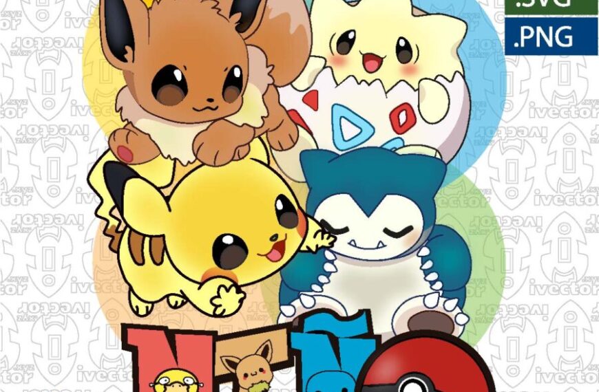 DIA DEL NIÑO POKEMON VECTOR