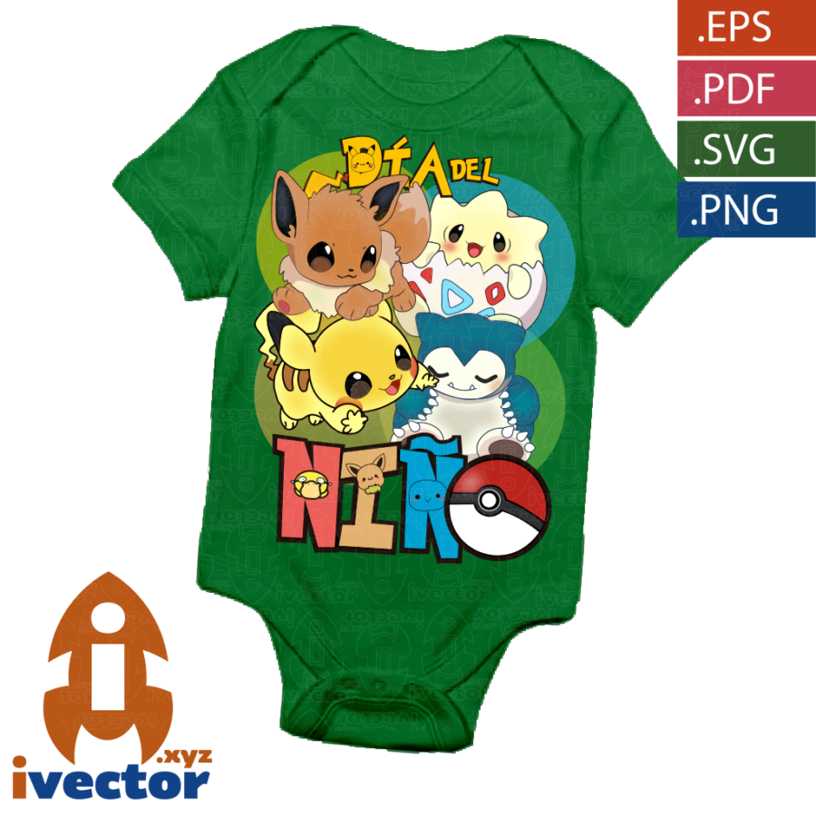 DIA-DEL-NINO-POKEMON-VECTOR_P2 DIA DEL NIÑO POKEMON VECTOR