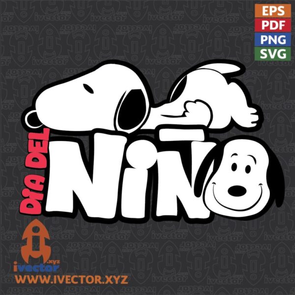 DIA-DEL-NINO-SNOOPY-VECTOR-EDITABLE-01-600x600 Papá es tan valiente ... vector Super Bros Eps PDF