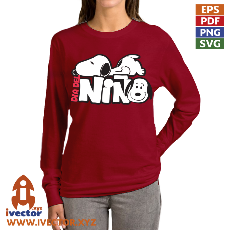 DIA-DEL-NINO-SNOOPY-VECTOR-EDITABLE-01-P1 DIA DEL NIÑO SNOOPY VECTOR EDITABLE-01
