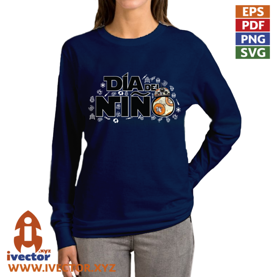 DIA-DEL-NINO-STAR-WARS-BB8-VECTOR-EDITABLE-P1 DIA DEL NIÑO STAR WARS BB8 VECTOR EDITABLE
