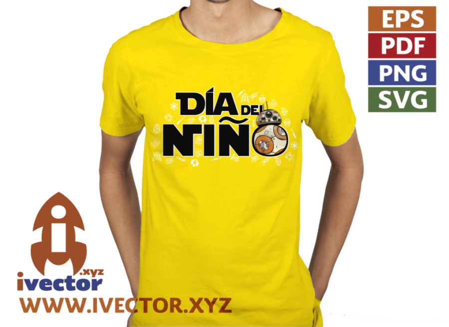DIA-DEL-NINO-STAR-WARS-BB8-VECTOR-EDITABLE-P2 DIA DEL NIÑO STAR WARS BB8 VECTOR EDITABLE