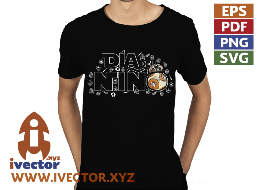 DIA-DEL-NINO-STAR-WARS-BB8-VECTOR-EDITABLE-P3 DIA DEL NIÑO STAR WARS BB8 VECTOR EDITABLE