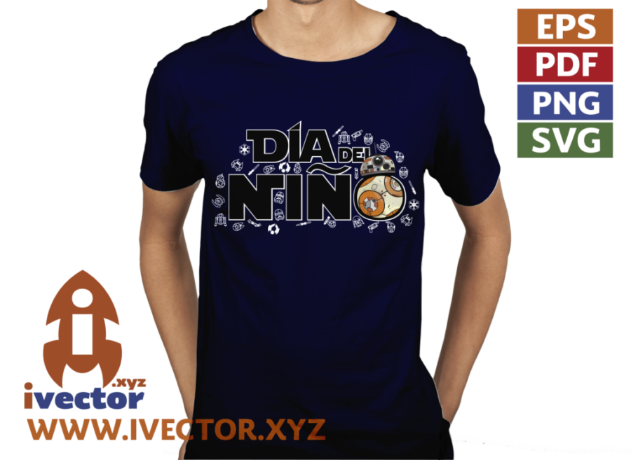 DIA-DEL-NINO-STAR-WARS-BB8-VECTOR-EDITABLE-P4 DIA DEL NIÑO STAR WARS BB8 VECTOR EDITABLE