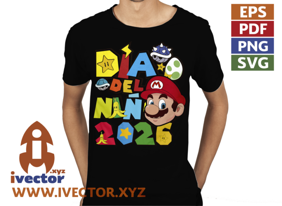 DIA-DEL-NINO-SUPER-MARIO-BROS-EDITABLE-RECURSOS_P3 DÍA DEL NIÑO SUPER MARIO BROS PERSONAJES EPS PDF SVG
