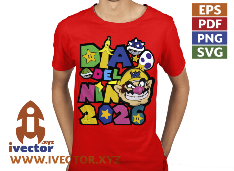 DIA-DEL-NINO-SUPER-MARIO-BROS-WARIOVEDITABLE-P1 DÍA DEL NIÑO SUPER MARIO BROS WARIO EDITABLE RECURSOS