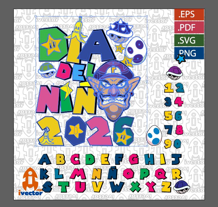 DIA-DEL-NINO-SUPER-MARIO-BROS-WARLUIGI-EDITABLE-RECURSOS_P2 DÍA DEL NIÑO SUPER MARIO BROS WARLUIGI EDITABLE RECURSOS