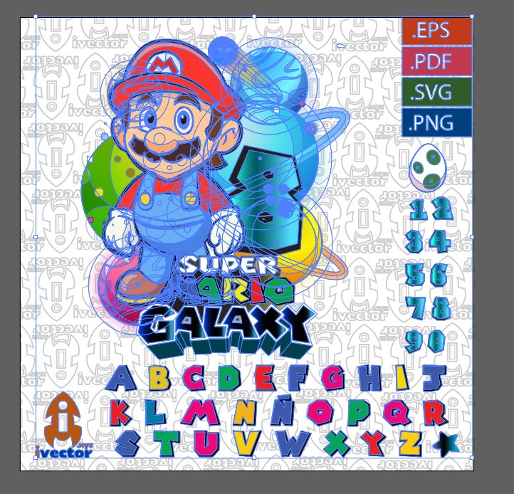 DIA-DEL-NINO-SUPER-MARIO-GALAXY-VECTOR-EDITABLE-2 DÍA DEL NIÑO SUPER MARIO GALAXY VECTOR EDITABLE