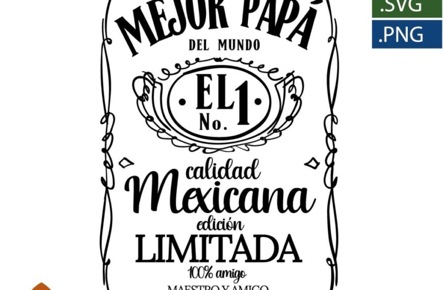 MEJOR PAPÁ ETIQUETA JACK DANIELS VECTOR EDITABLE