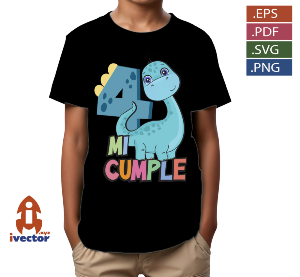 DINOSAURIO-AZUL-CUMPLEANOS-VECTOR-EDITABLE_P4 DINOSAURIO AZUL CUMPLEAÑOS VECTOR EDITABLE