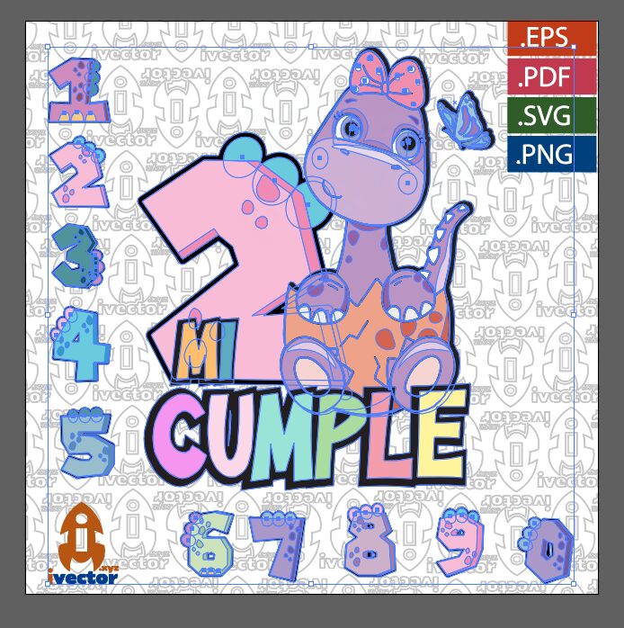 DINOSAURIO-HUEVO-BEBE-CUMPLEANOS-VECTOR-EDITABLEP1 DINOSAURIO HUEVO BEBE CUMPLEAÑOS VECTOR EDITABLE