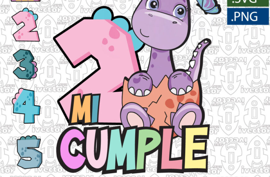 DINOSAURIO HUEVO BEBE CUMPLEAÑOS VECTOR EDITABLE
