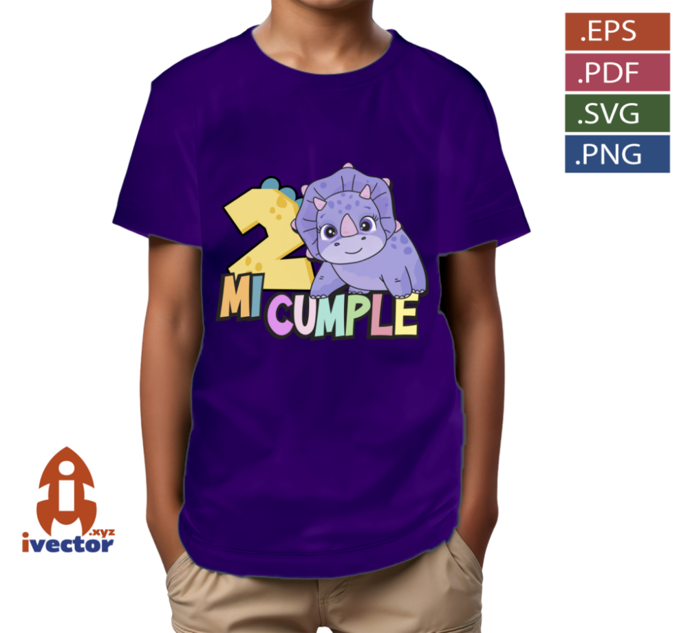 DINOSAURIO-MORADO-CUMPLEANOS-VECTOR-EDITABLE-p4 DINOSAURIO MORADO CUMPLEAÑOS VECTOR EDITABLE
