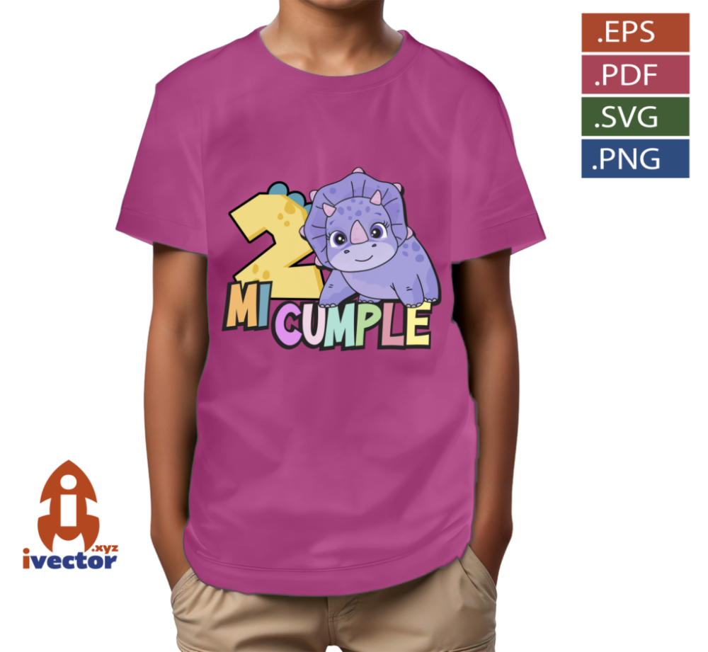 DINOSAURIO-MORADO-CUMPLEANOS-VECTOR-EDITABLE-p5 DINOSAURIO MORADO CUMPLEAÑOS VECTOR EDITABLE