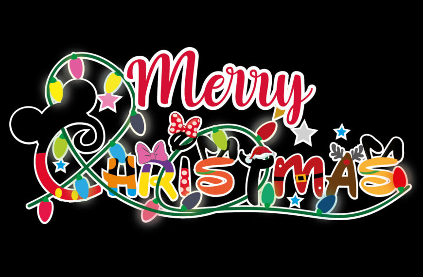 DISNEY LOGO NAVIDAD MERRY CHRISTMAS VECTOR EPS PDF