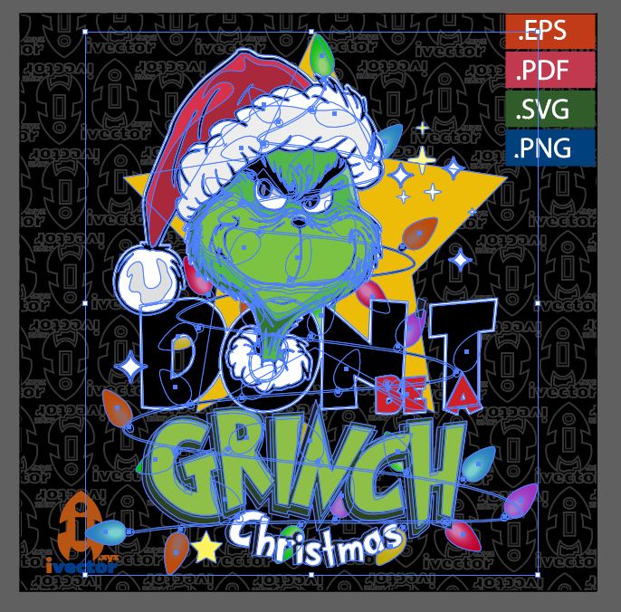 DONT-BE-A-GRINCH-LUCES-EDITABLE-EPS_P1 DONT BE A GRINCH LUCES EDITABLE EPS