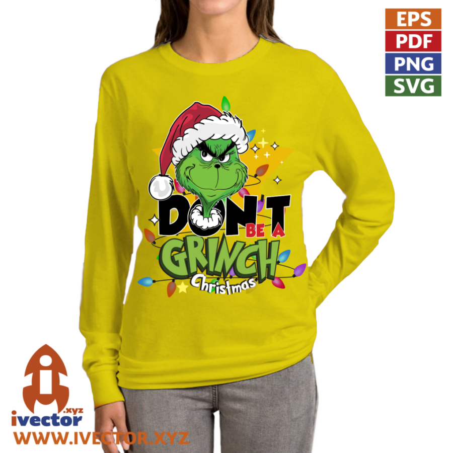 DONT-BE-A-GRINCH-LUCES-EDITABLE-EPS_P2 DONT BE A GRINCH LUCES EDITABLE EPS