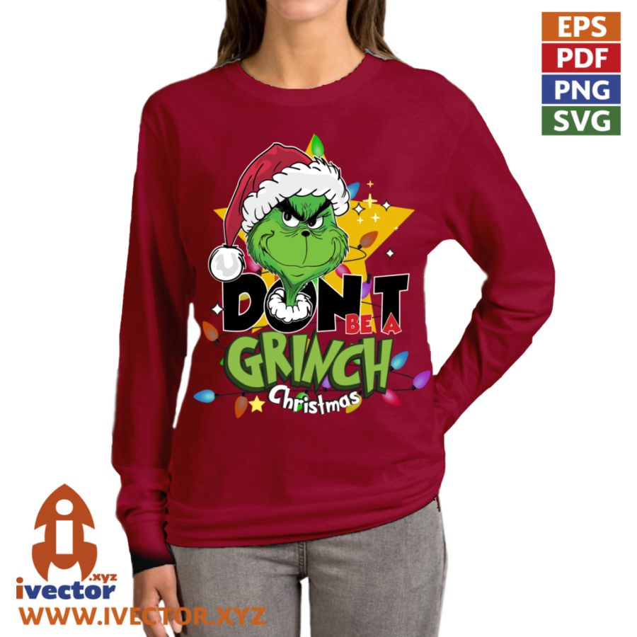 DONT-BE-A-GRINCH-LUCES-EDITABLE-EPS_P4 DONT BE A GRINCH LUCES EDITABLE EPS