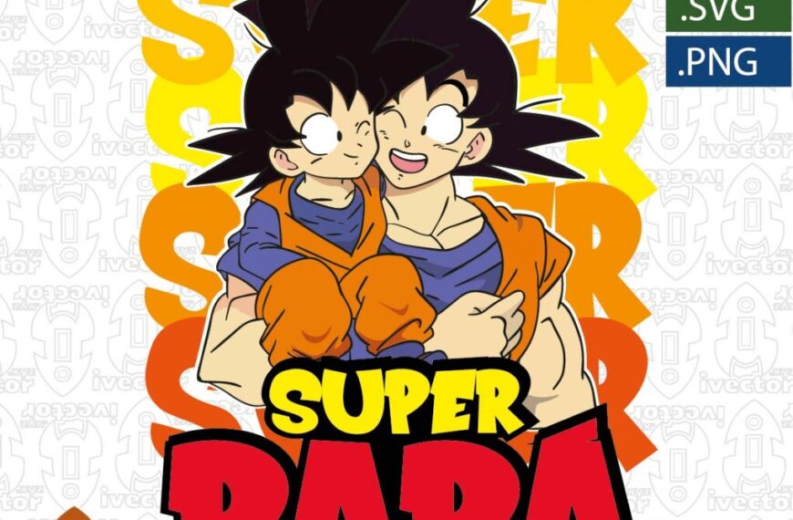DRAGON BALL SUPER PAPÁ VECTOR EDITABLE