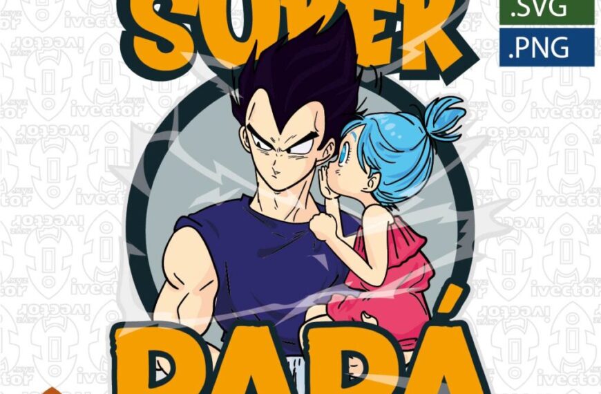 DRAGON BALL VEGETA SUPER PAPÁ VECTOR EDITABLE EPS PDF