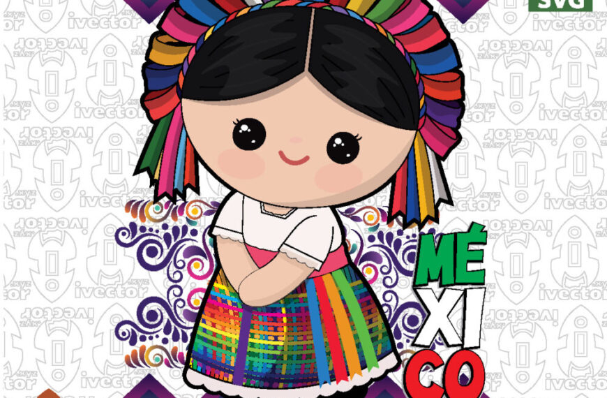 Muñeca Mexicana Tradicional Colorida – Arte y Cultura de México
