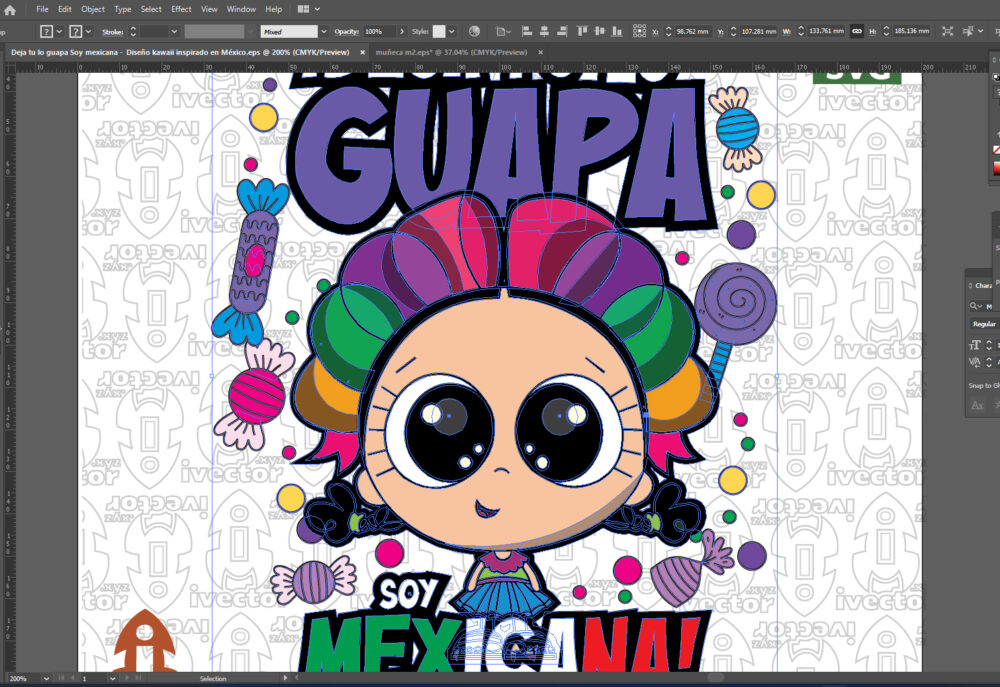 Deja-tu-lo-guapa-Soy-mexicana-Diseno-kawaii-inspirado-en-Mexico_Mesa-de-trabajo-2 ¡Deja tú lo guapa! Soy mexicana | Diseño kawaii inspirado en México
