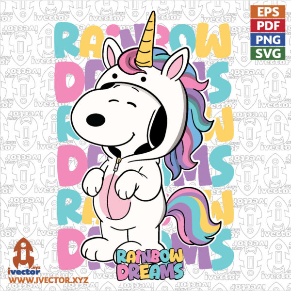 Diseno-de-Unicornio-Magico-y-Tierno-Unicornio-Arcoiris-Colorido-01-600x600 VECTORES Y RECURSOS