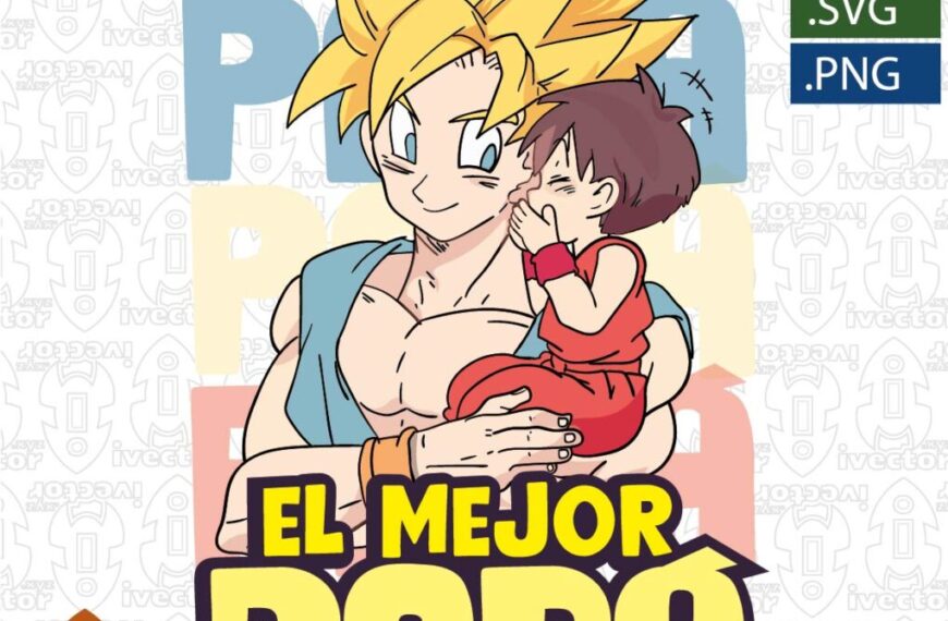 EL MEJOR PAPÁ GOKU VECTOR EDITABLE EPS PDF