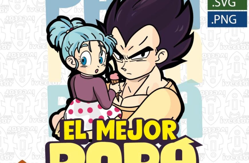 EL MEJOR PAPÁ VEGETA VECTOR EDITABLE EPS PDF