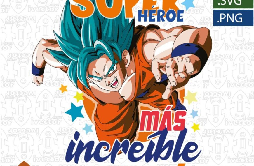 EL SUPER HEROE MÁS INCREIBLE MI PAPÁ GOKU VECTOR