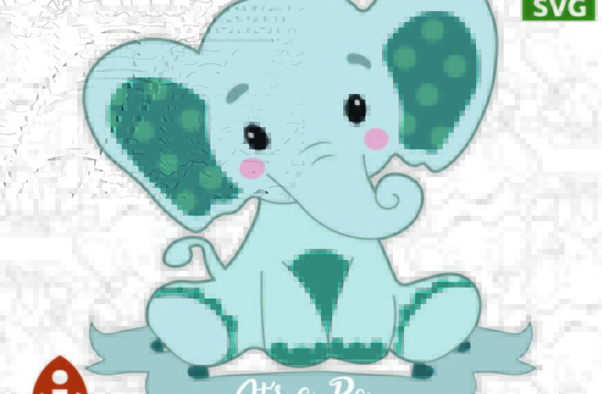 ELEFANTE BABY SHOWER VECTOR EPS PDF EDITABLE