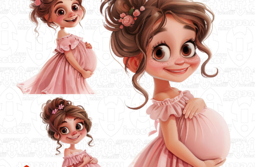EMBARAZADA BABY SHOWER PNG ALTA CALIDAD MUÑECA