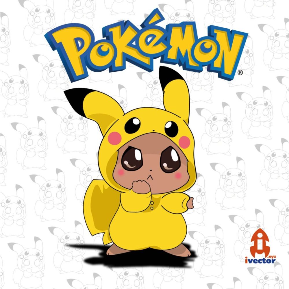 EVEE DIZFRAZ PIKACHU POKEMON VECTOR EPS PDF