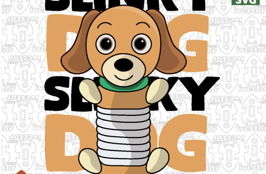 Perrito Juguete Elástico – Vector Infantil